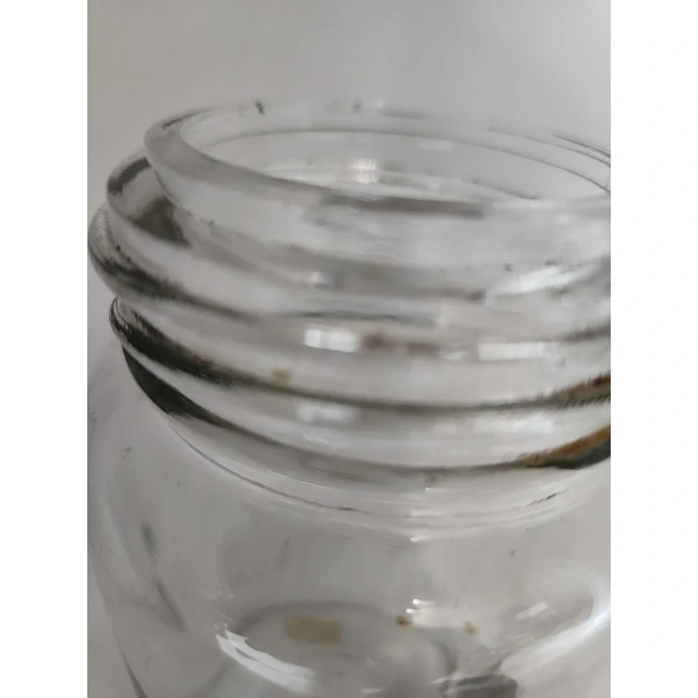 Vintage Corona Jar Made in Canada Clear Glass Antique‎ Canning Jar with Zinc Lid